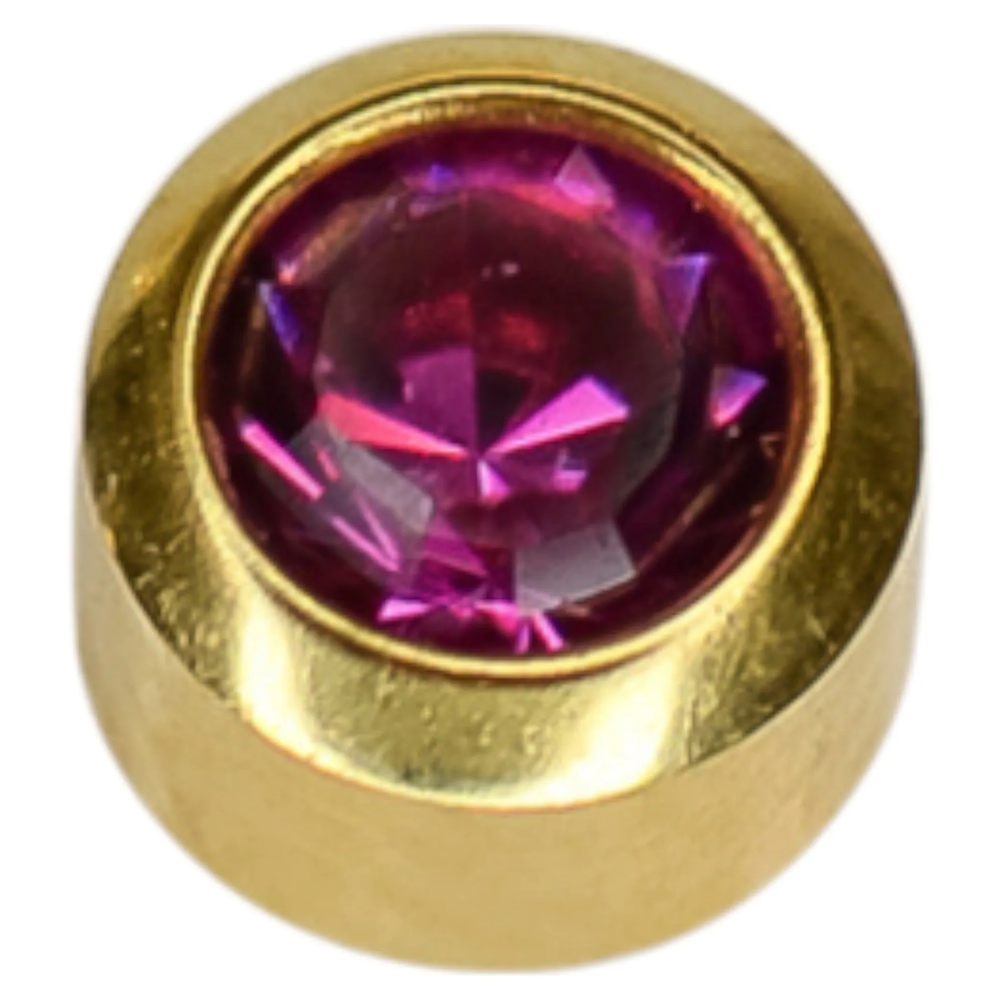 Caflon - Stud Earrings Gold Plated Regular Crystal Tropics 4mm