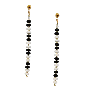 CANDY DROP EARRINGS | BLACK   WHITE