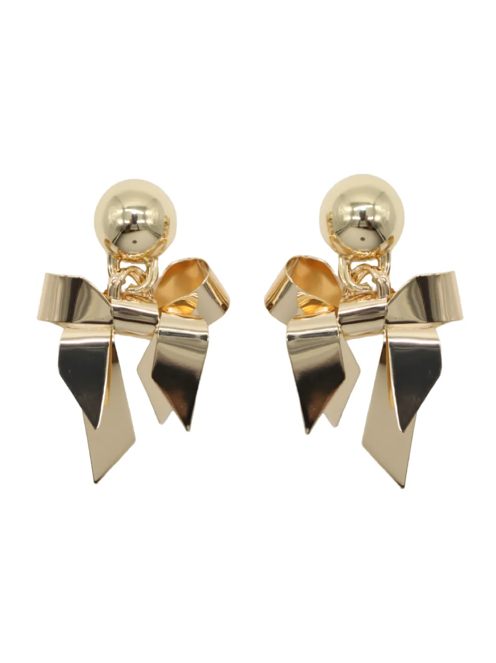 Carolina Herrera Bow Earrings in Gold
