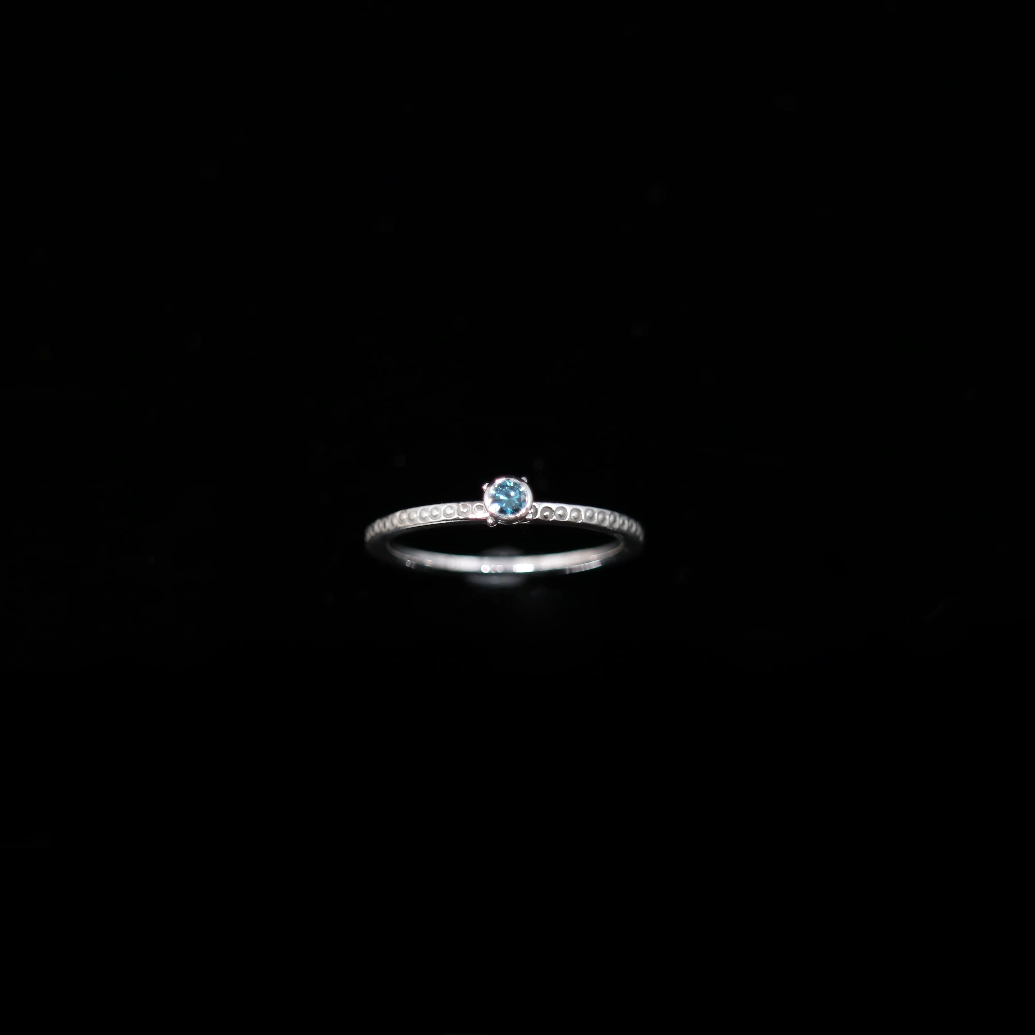 Celts & Kings Ring - 0.10ct Diamond (3mm) - White Gold