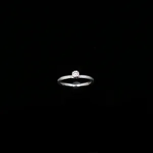 Celts & Kings Ring - 0.10ct Diamond (3mm) - White Gold
