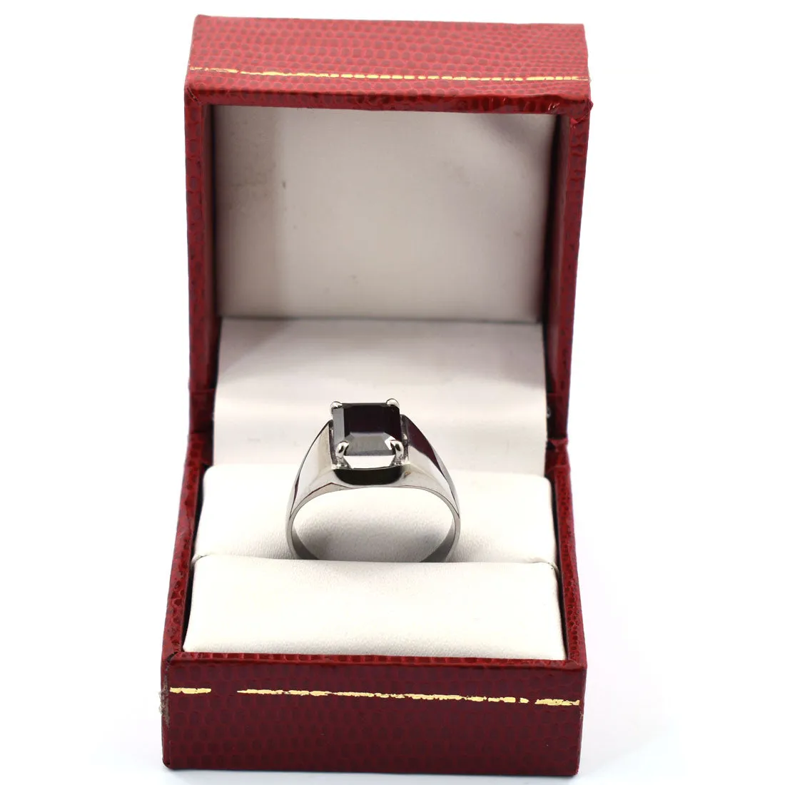 Certified 3.25 Ct Radiant Cut Black Diamond Solitaire Ring in 925 Silver, Ideal Gift! Amazing Look
