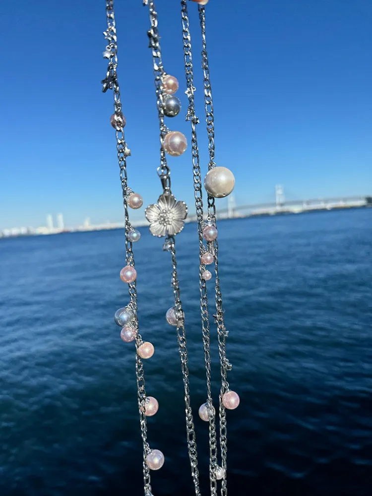 Cherry Blossom Motif Waist Chain Necklaces【s0000012126】