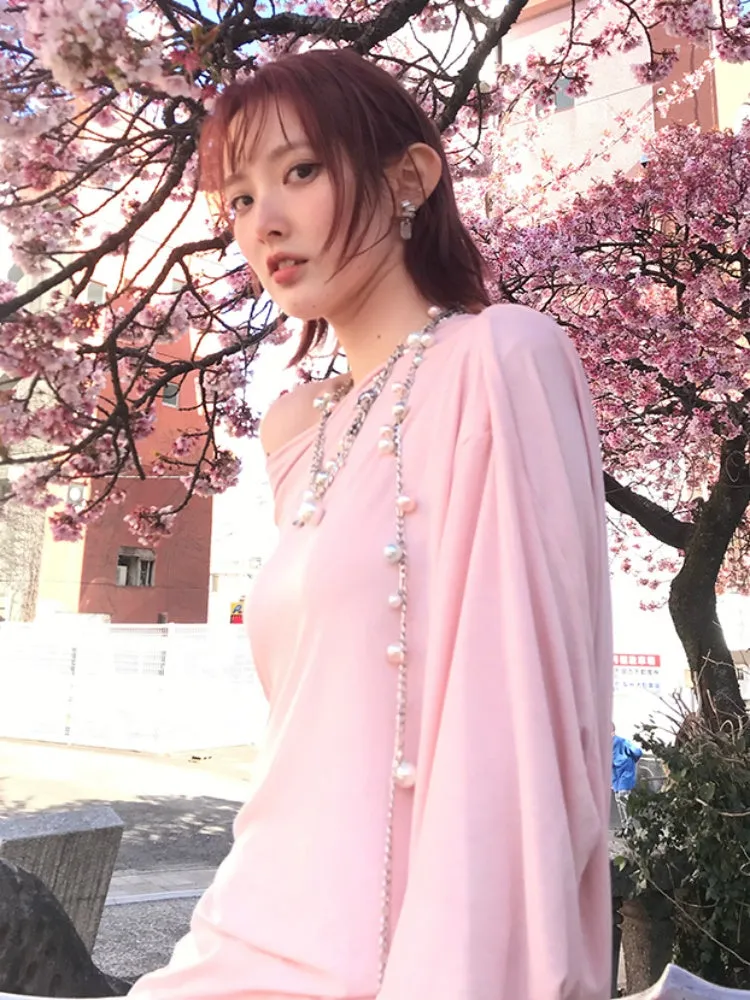 Cherry Blossom Motif Waist Chain Necklaces【s0000012126】