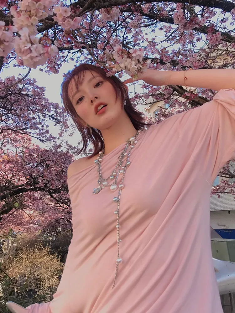 Cherry Blossom Motif Waist Chain Necklaces【s0000012126】