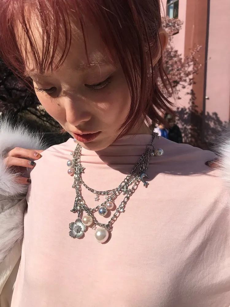 Cherry Blossom Motif Waist Chain Necklaces【s0000012126】