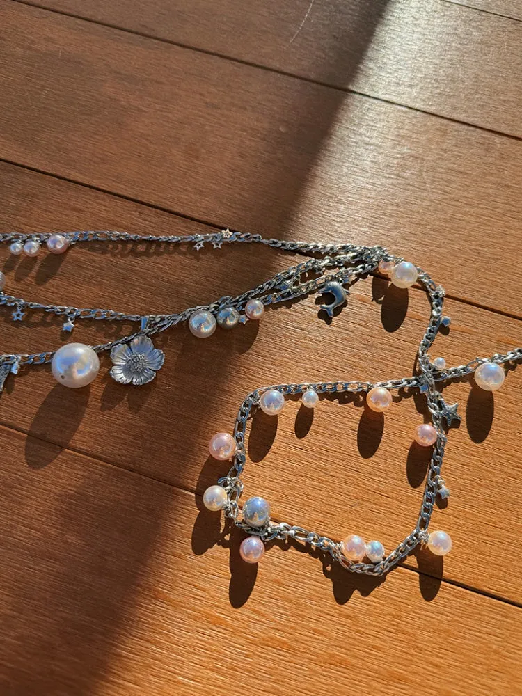 Cherry Blossom Motif Waist Chain Necklaces【s0000012126】