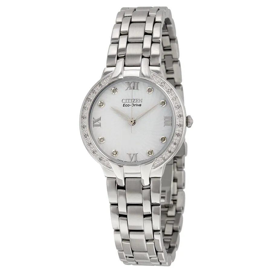 Citizen Bella Eco-Drive Diamond Dial Ladies Watch EM0120-58A