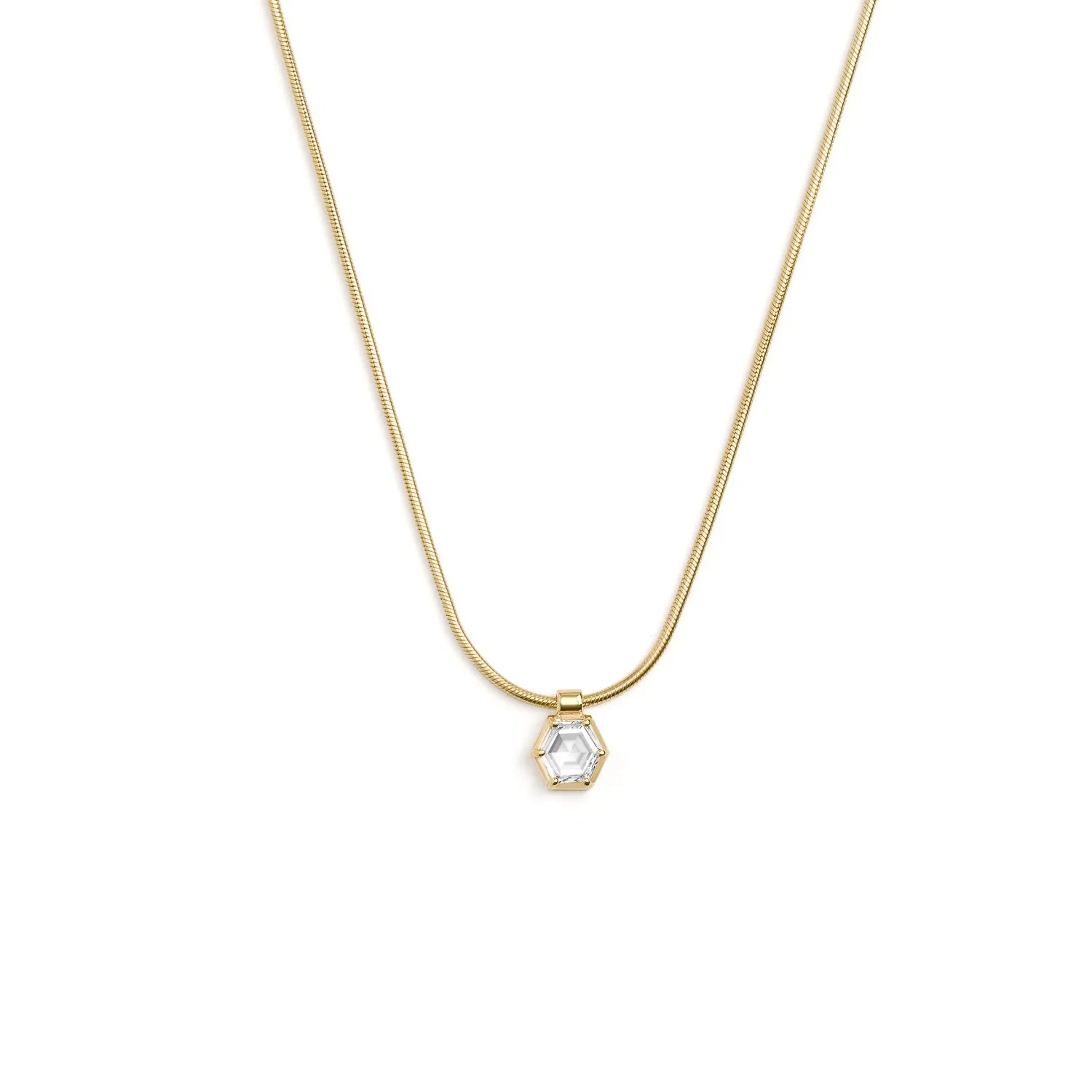 Clea Necklace ~ Hex Rose Cut Diamond