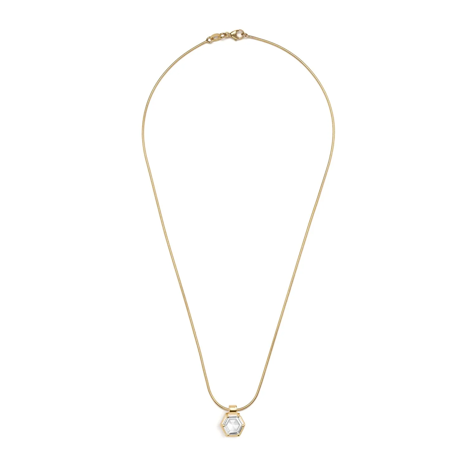 Clea Necklace ~ Hex Rose Cut Diamond