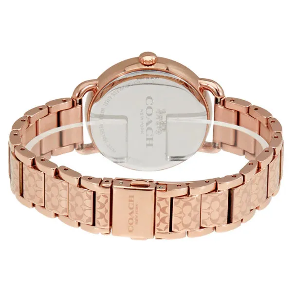 Coach Delancey Gold Stainless Steel White Dial Quartz Watch for Ladies - 14502497