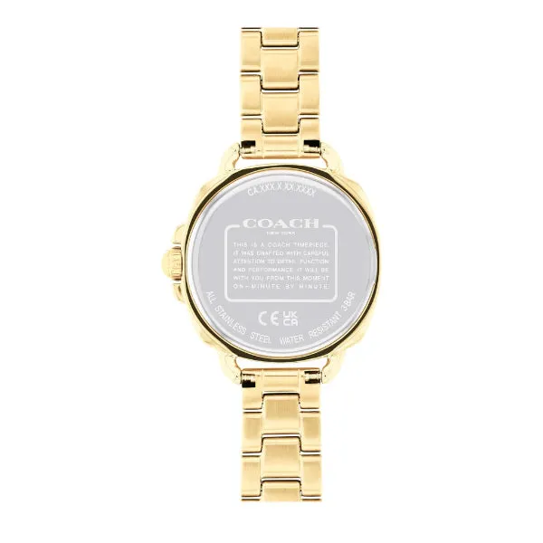 Coach Tatum Gold Stainless Steel Silver Dial Quartz Watch for Ladies - 14504153