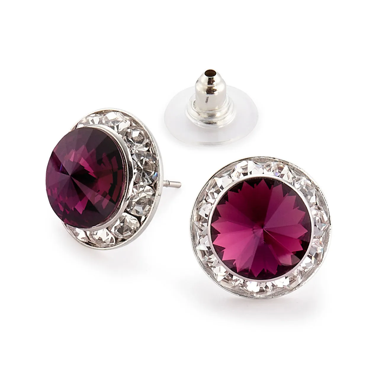 Crystal Earrings, 15mm size