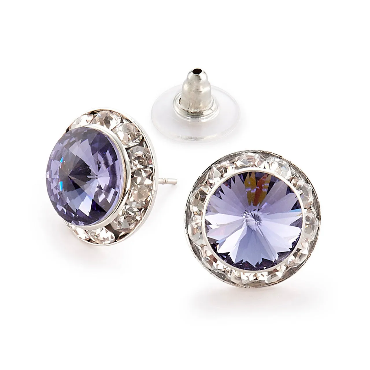 Crystal Earrings, 15mm size
