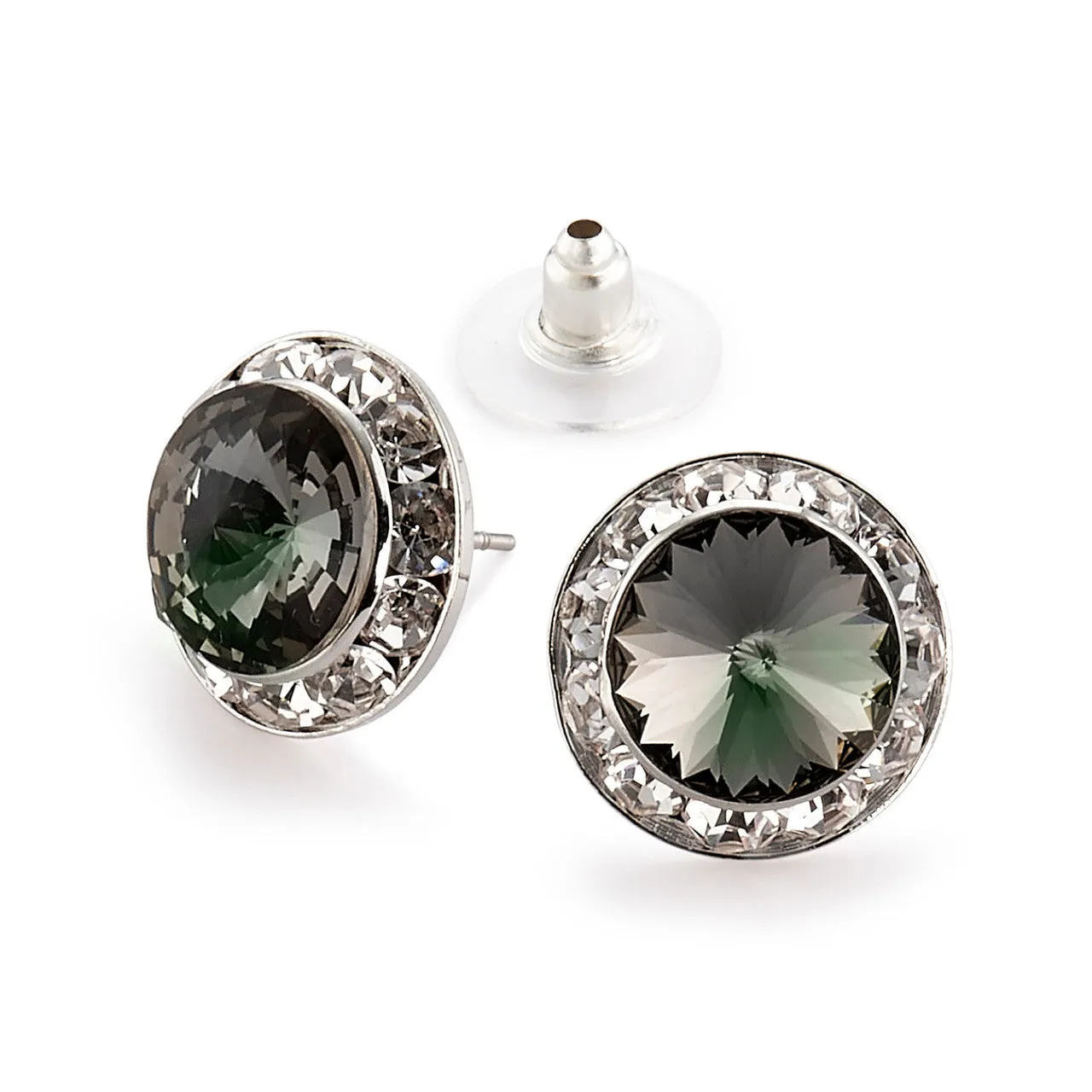 Crystal Earrings, 15mm size