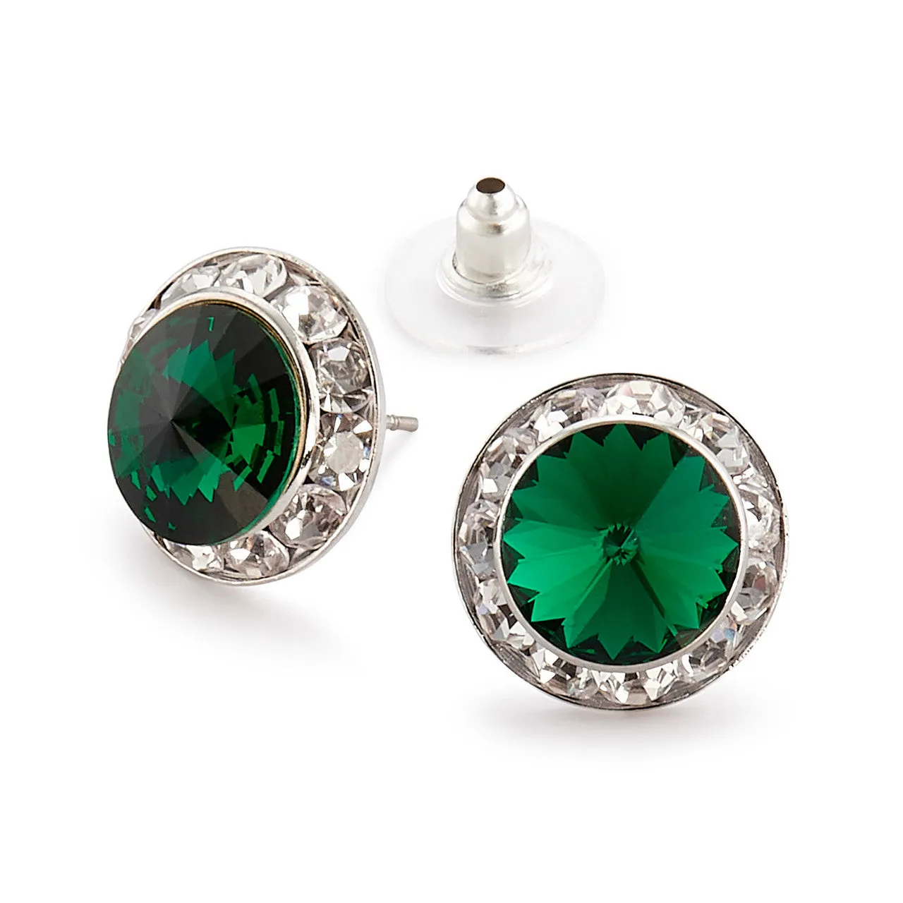 Crystal Earrings, 15mm size