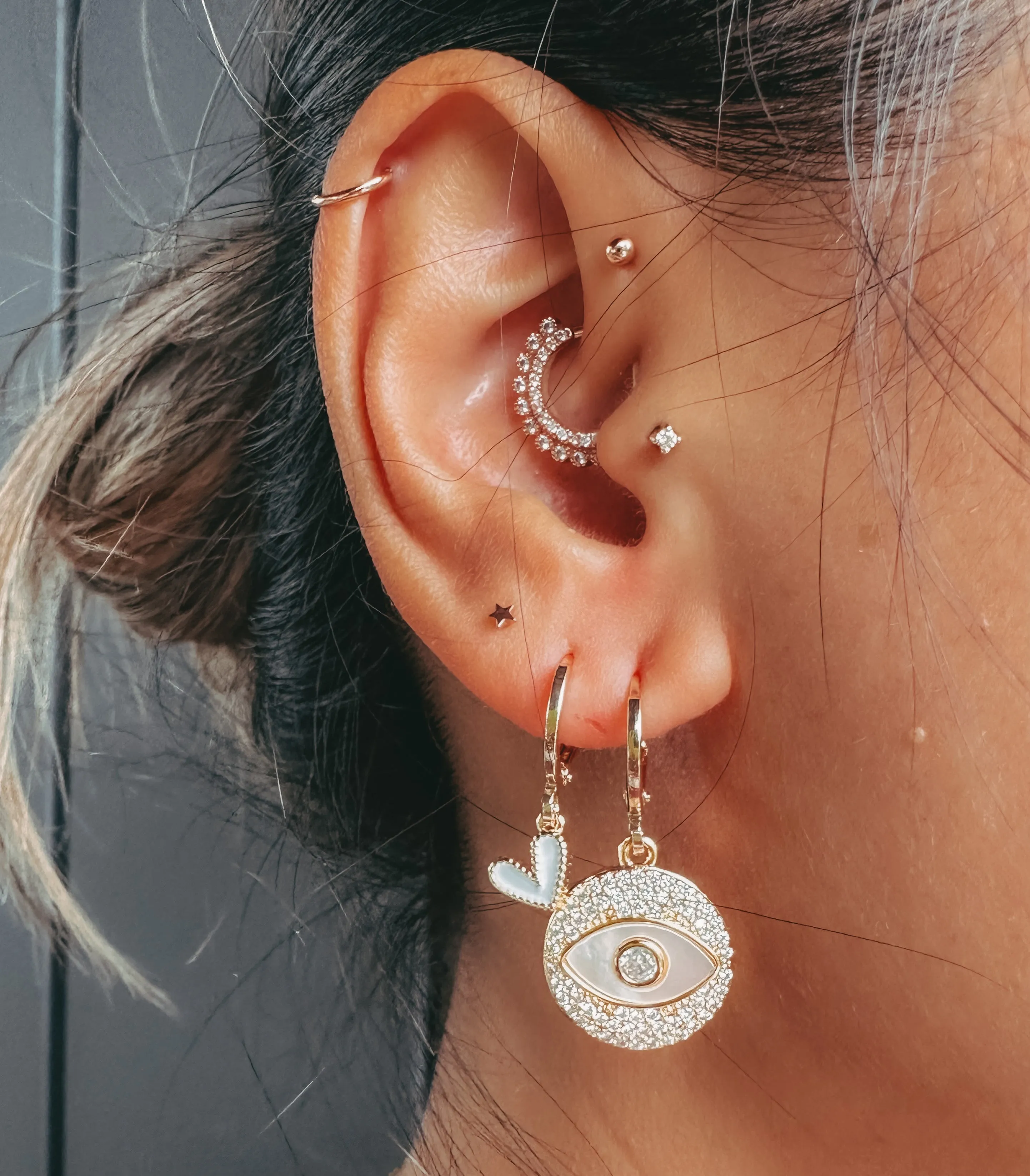 Crystal Eye Earrings