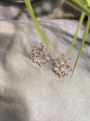 Crystal Rose Earrings
