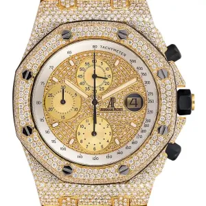 Custom Diamond Set Audemars Piguet Royal Oak Offshore 42mm Yellow Gold
