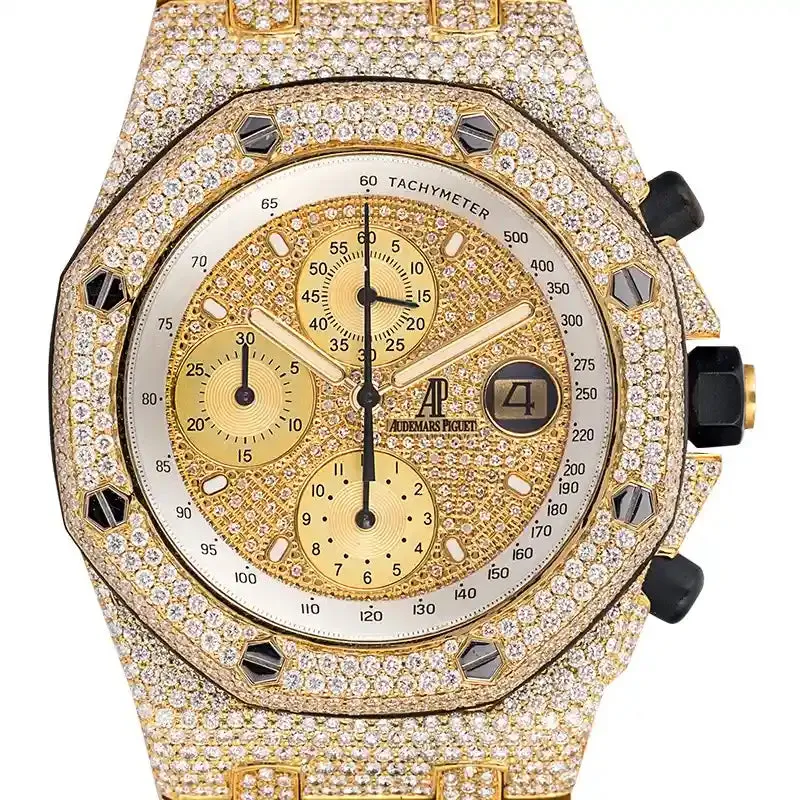 Custom Diamond Set Audemars Piguet Royal Oak Offshore 42mm Yellow Gold