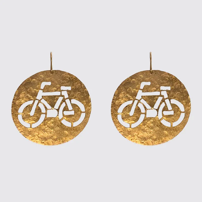 Cut out Bicycle Earrings