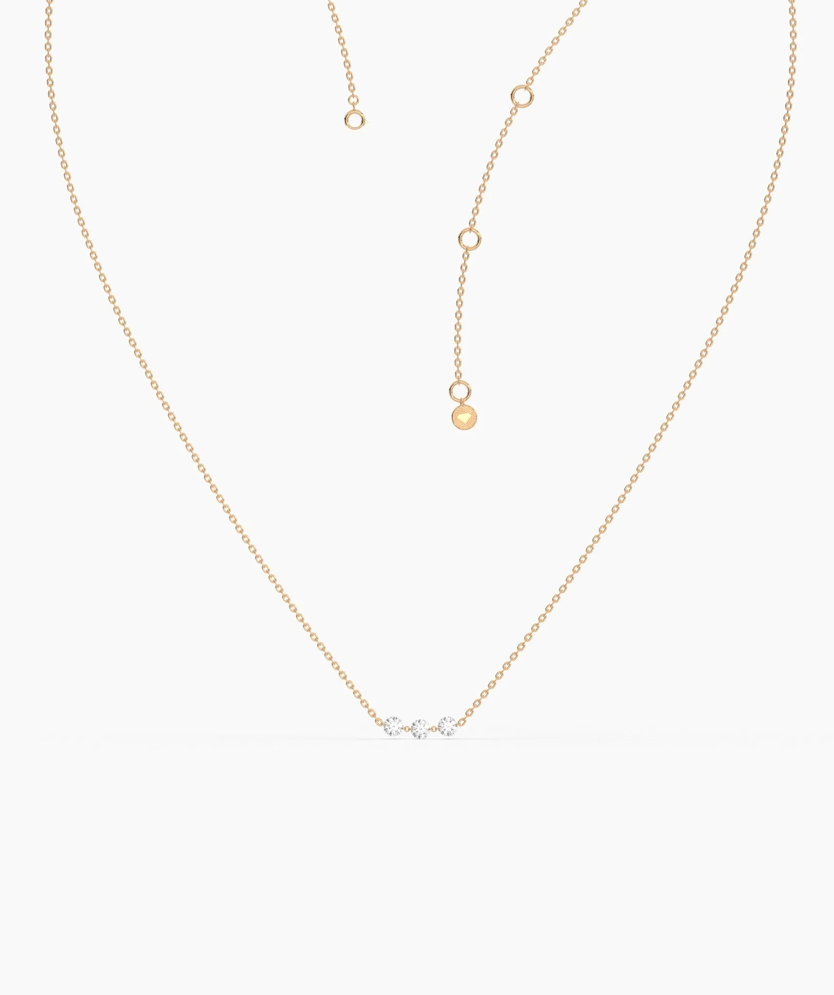 Dainty 14K Gold Trio Necklace