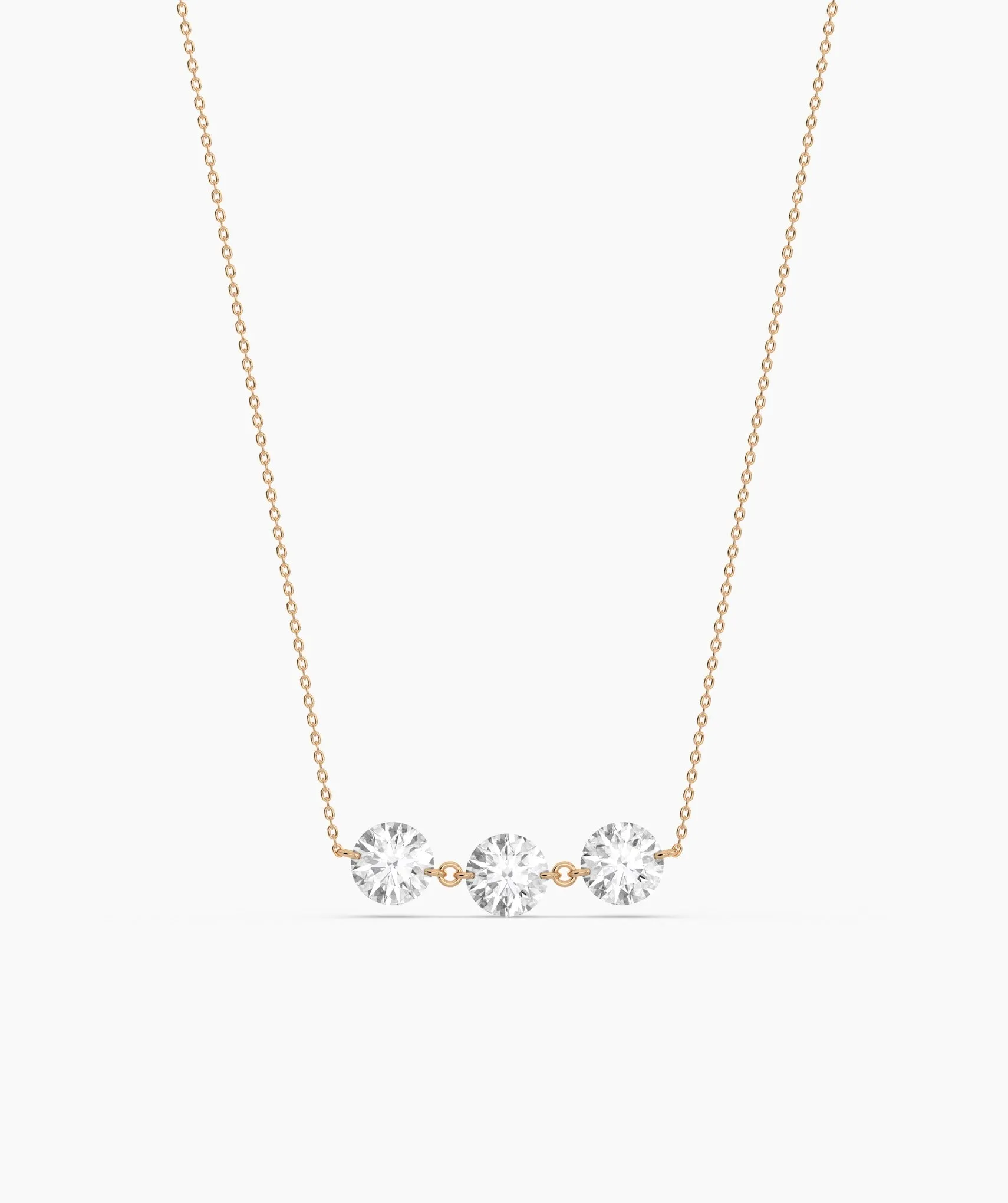 Dainty 14K Gold Trio Necklace