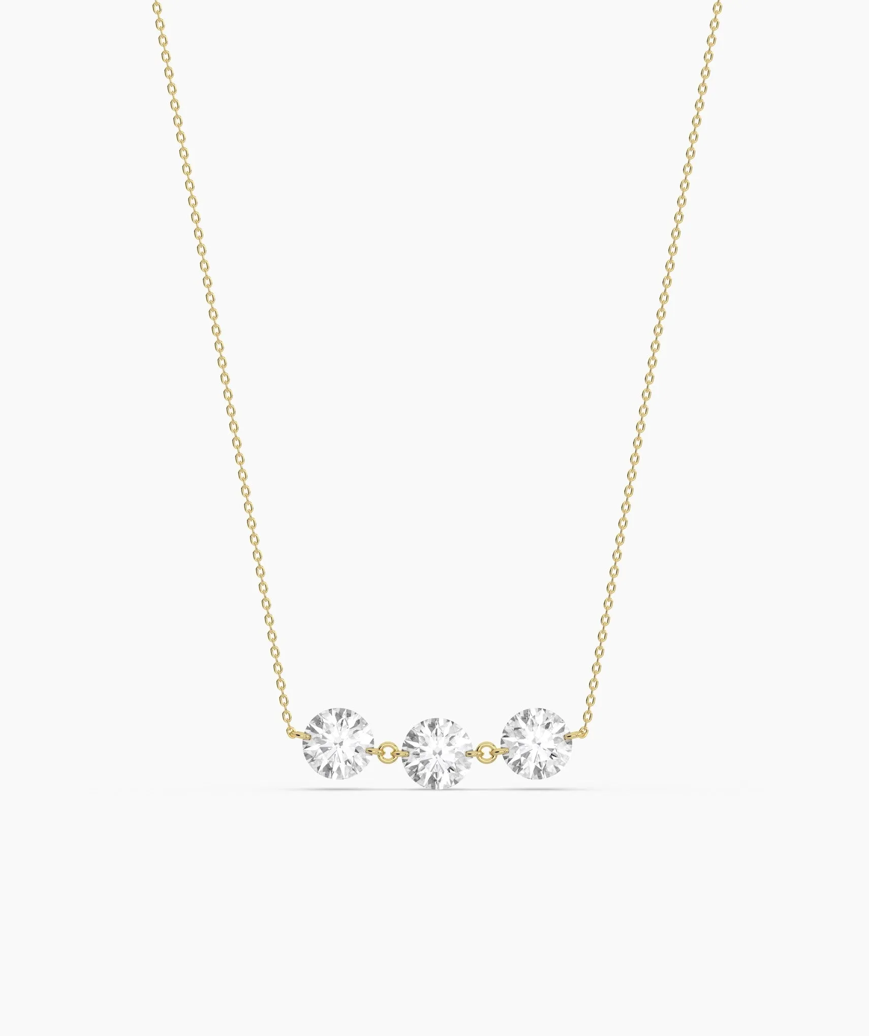 Dainty 14K Gold Trio Necklace