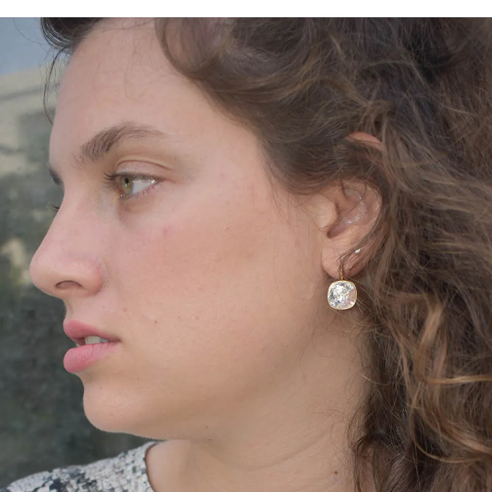 Date Night Earrings - Clear Swarovski