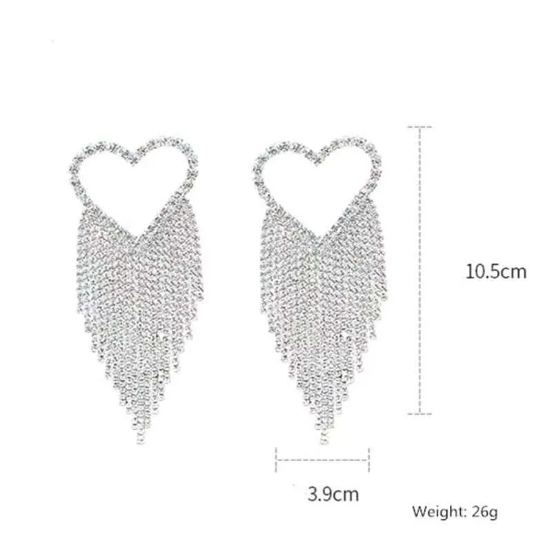 Dazzle Heart Statement Earrings