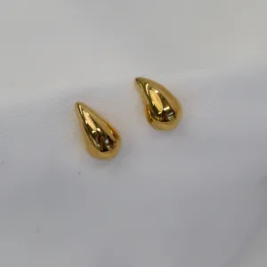 Delphine | Gold Plated Baby Tear Drop Statement Earrings
