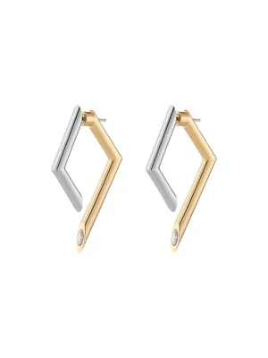Demarson Mini Yana Earrings in Gold/Silver
