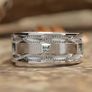Destiny Ladder Ring - Aquamarine