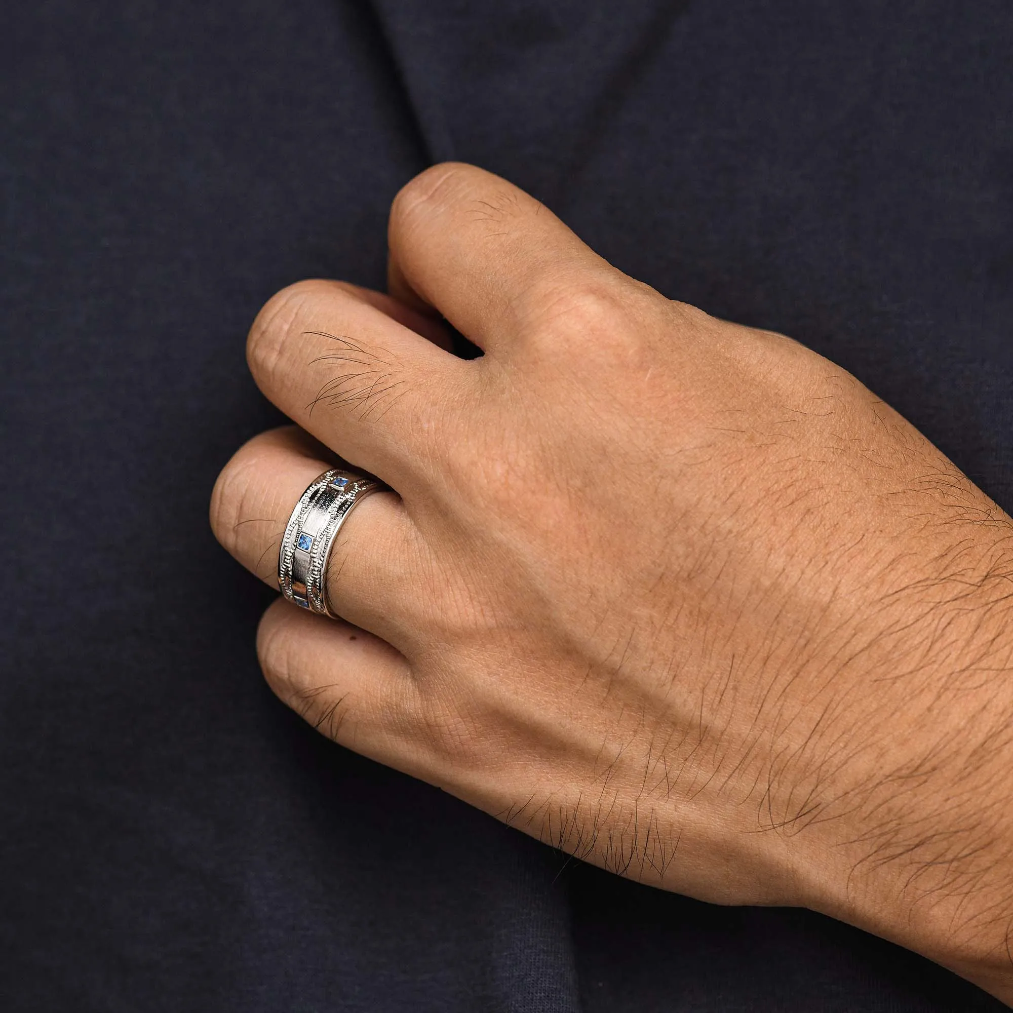 Destiny Ladder Ring - Aquamarine