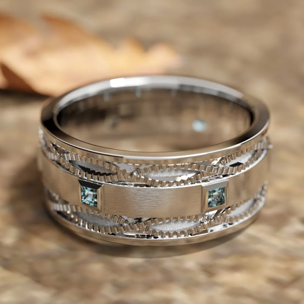 Destiny Ladder Ring - Aquamarine