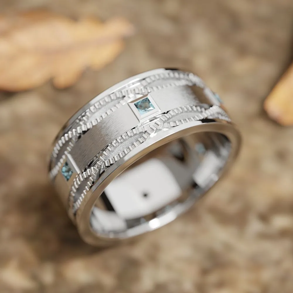Destiny Ladder Ring - Aquamarine