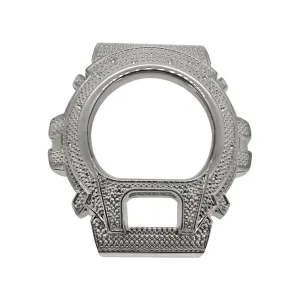 Diamond .12 Carat Silver Bezel for Casio G Shock DW6900
