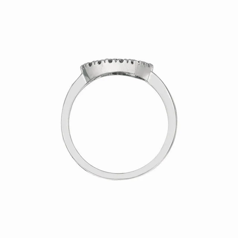 DIAMOND & SAPPHIRE HEART RING 14K GOLD (0.26 CTW)