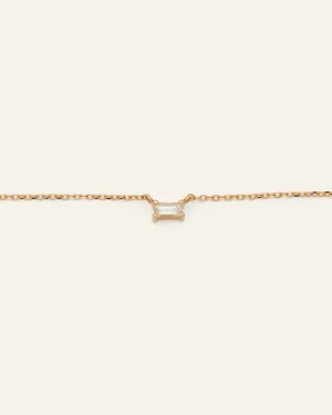 Diamond Baguette Necklace