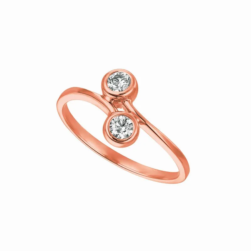 DIAMOND BEZEL SET RING 14K GOLD (0.25 CTW) 4