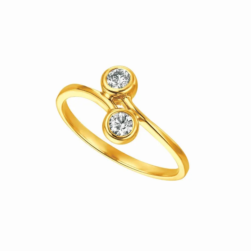 DIAMOND BEZEL SET RING 14K GOLD (0.25 CTW) 4