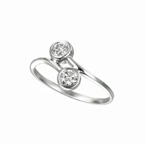 DIAMOND BEZEL SET RING 14K GOLD (0.4 CTW)