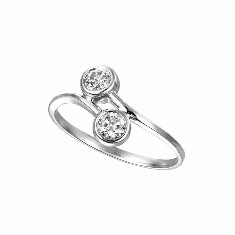 DIAMOND BEZEL SET RING 14K GOLD (0.4 CTW)