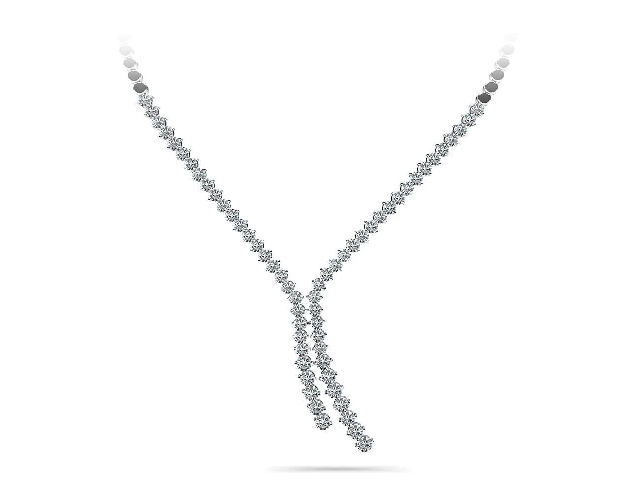 Diamond Bolero Tie Diamond Necklace with 4.99 ct.(finished)