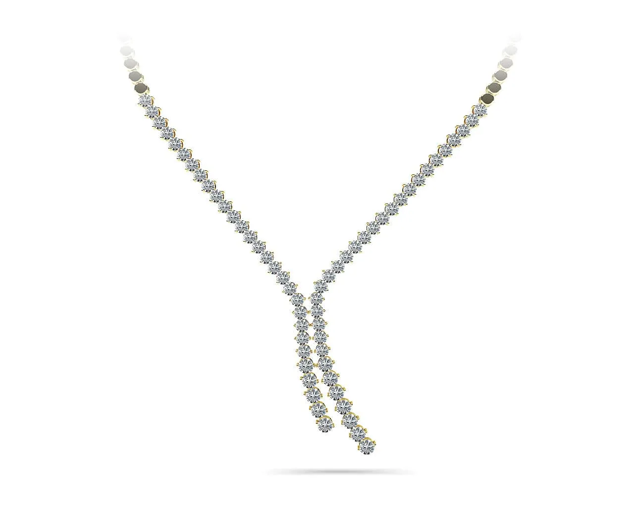 Diamond Bolero Tie Diamond Necklace with 4.99 ct.(finished)