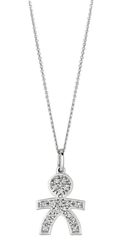 DIAMOND BOY NECKLACE 14K GOLD (0.13 CTW)