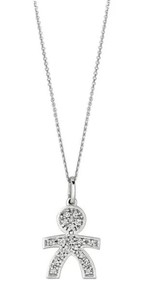 DIAMOND BOY NECKLACE 14K GOLD (0.13 CTW)