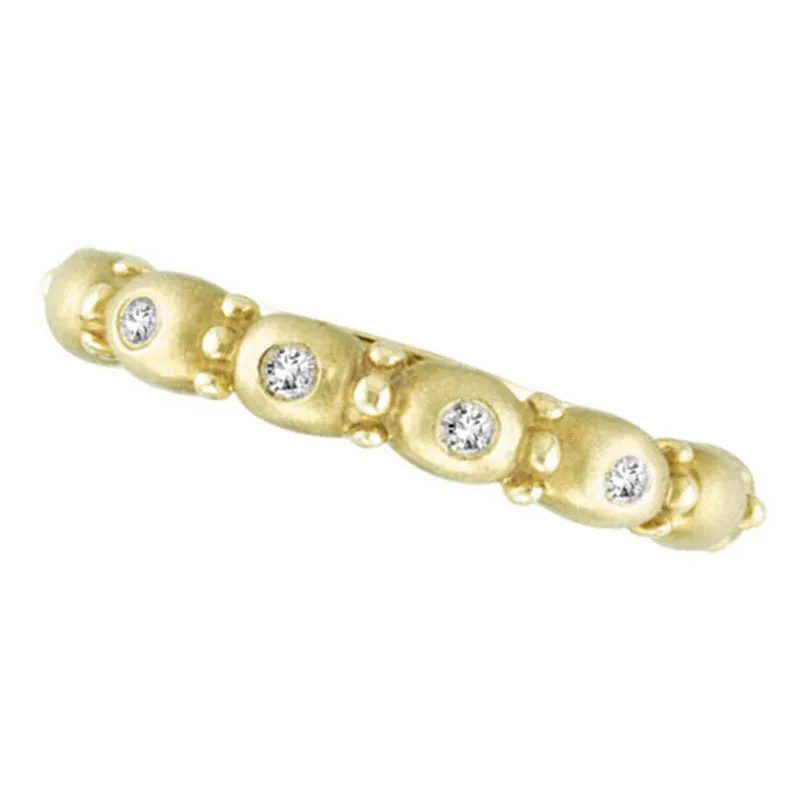 DIAMOND BUBBLE RING, 14K YELLOW GOLD 14K GOLD (0.05 CTW)