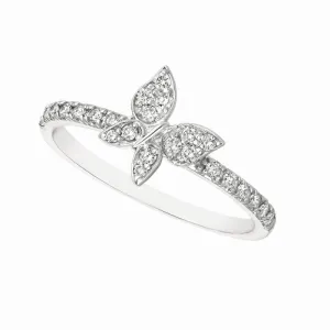 DIAMOND BUTTERFLY RING 14K GOLD (0.25 CTW)
