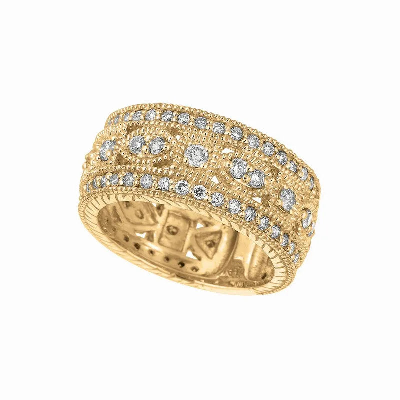 DIAMOND BYZANTINE RING 14K GOLD (1.4 CTW)